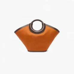 Hereu | Cabasso Large Tote - Cognac / Dark Brown