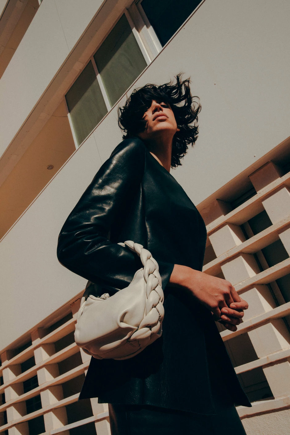 Hereu | Espiga Mini Plaited Crossbody Bag - Cream - Image 5