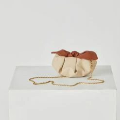 Rory William Docherty | Baby Bow Bag - Taupe/Cinnamon