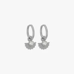 Zoe & Morgan | Eos Earrings - Sterling Silver With White Zircon