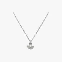 Zoe & Morgan | Eos Necklace - Sterling Silver With White Zircon