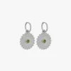 Zoe & Morgan | Helios Earrings - Sterling Silver With Chrome Diopside