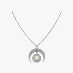 Zoe & Morgan | Selene Necklace - Sterling Silver With Freshwater Pearl
