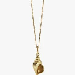 Meadowlark | Conch Charm Necklace - Gold Plated