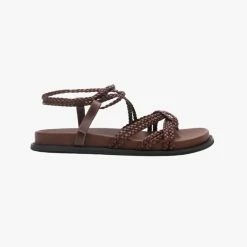 La Tribe | Plaited Sandal - Chocolate