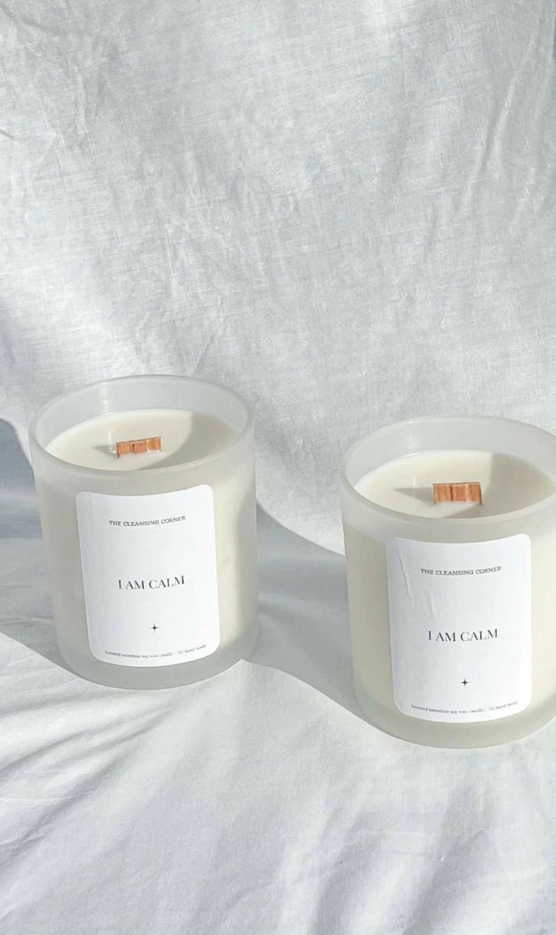 The Cleansing Corner | Affirmation Candle - I Am Calm