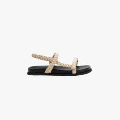 La Tribe | Thin Elke Braided Sandal - Sand