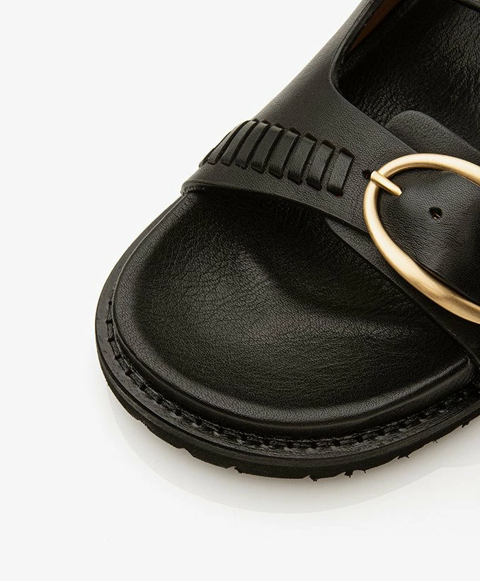 Vanessa Bruno | Sandale Fussbet Sandale Plate - Black - Image 3