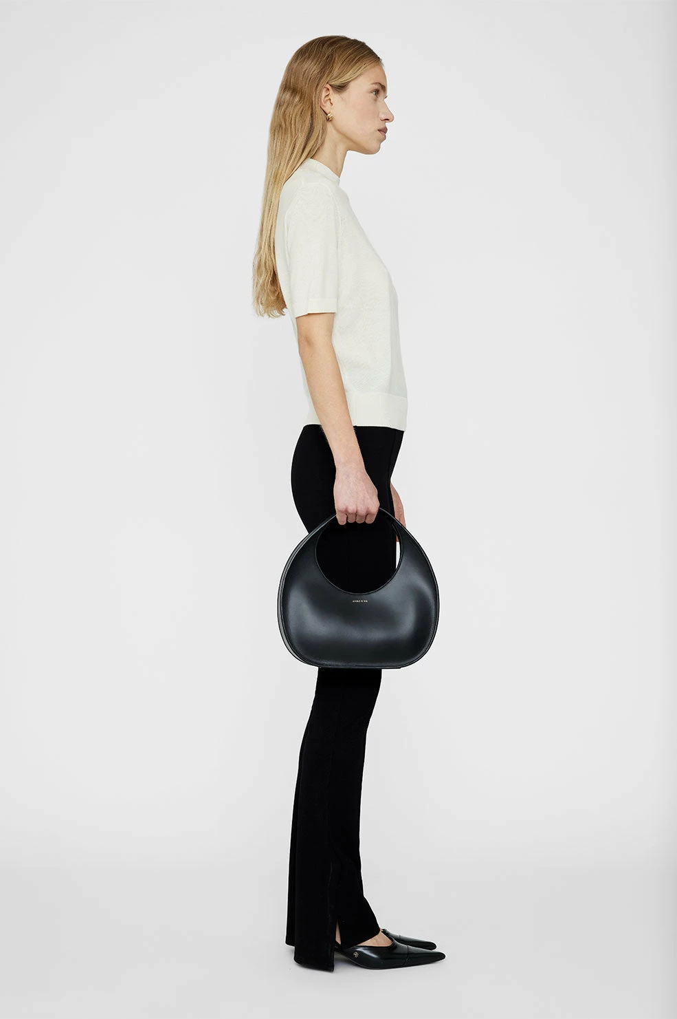 Anine Bing | Luna Bag - High Shine Black - Image 6