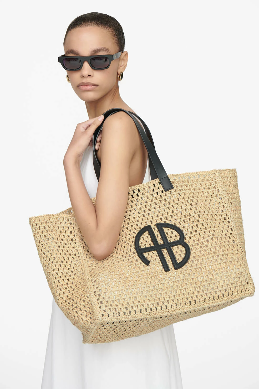 Anine Bing | Large Rio Tote - Natural - Image 2
