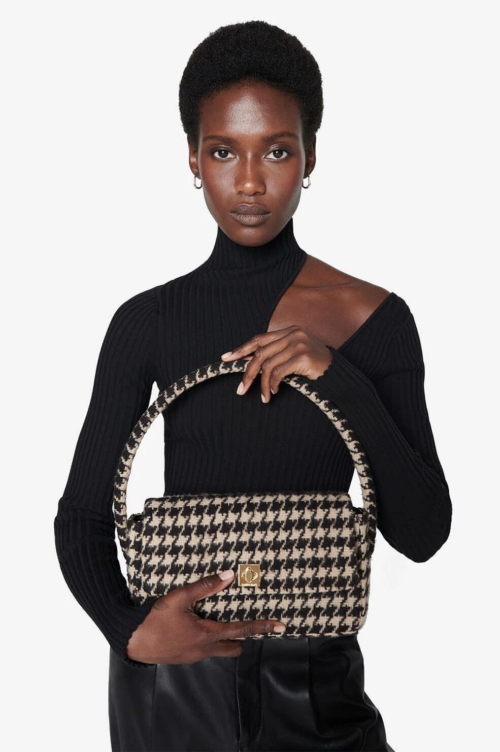 Anine Bing | Nico Bag - Houndstooth - Image 3