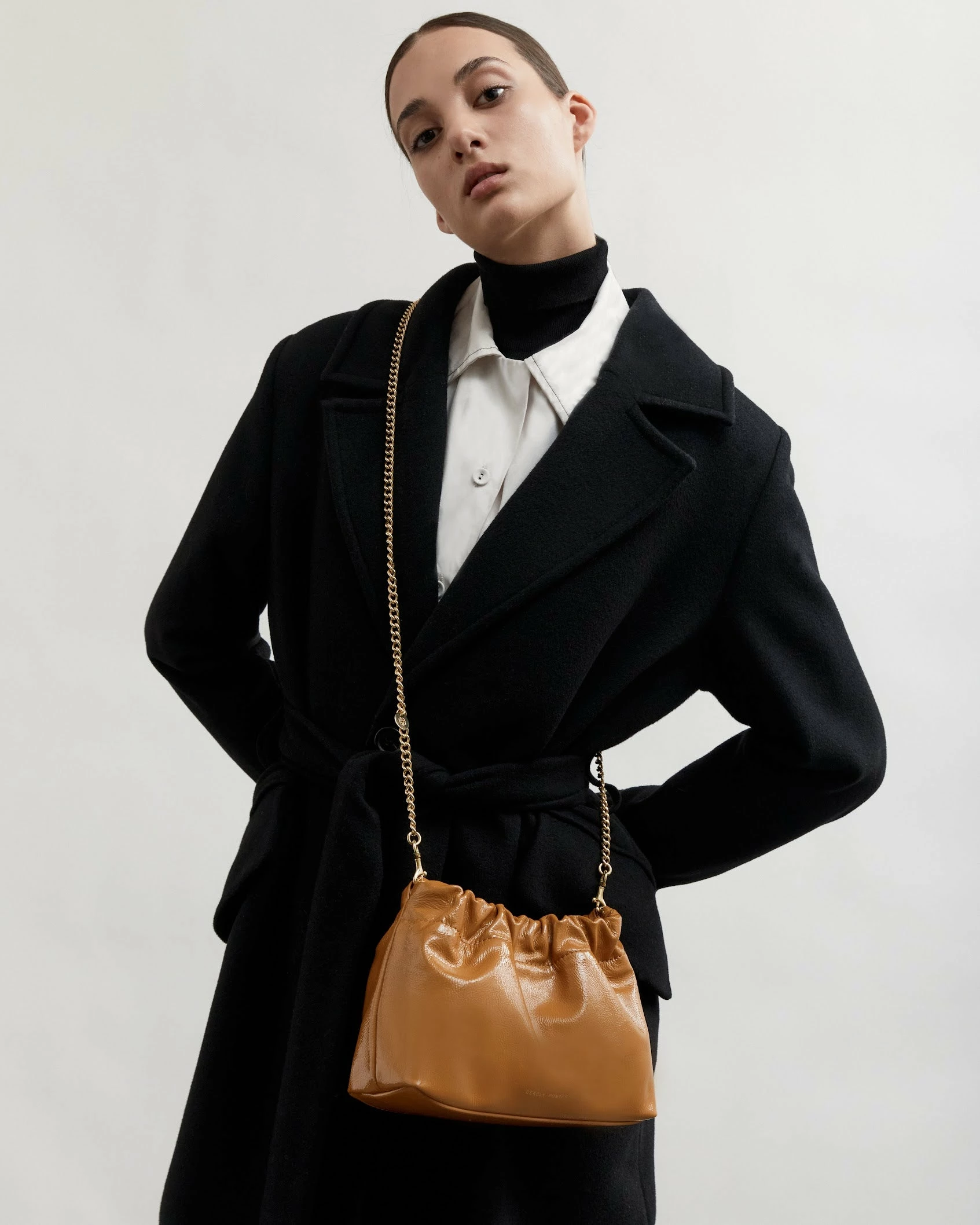 Deadly Ponies | Mr Cinch Mini Patent - Caramel - Image 3