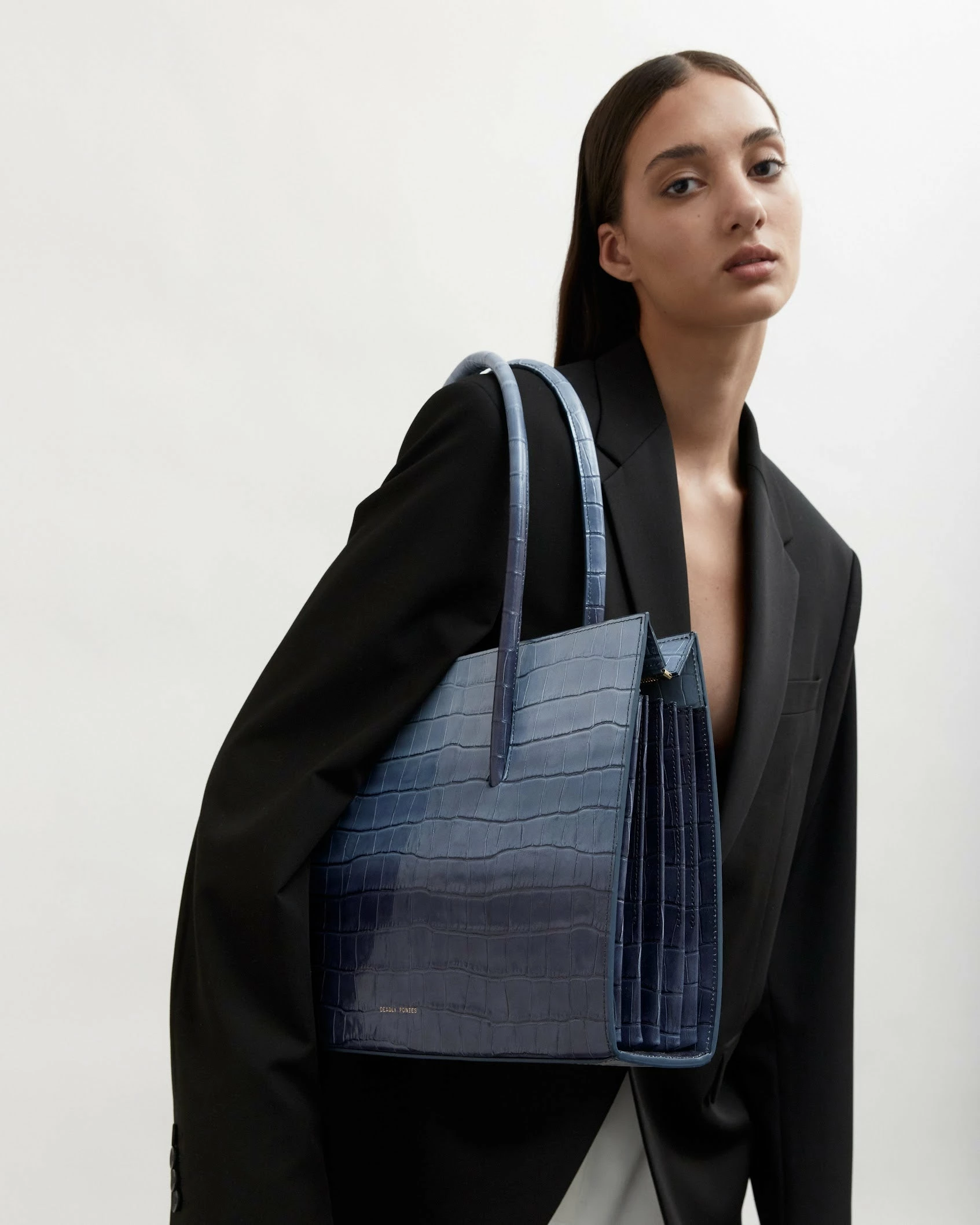 Deadly Ponies | Crush Tote Maxi Croc - Dusk - Image 4