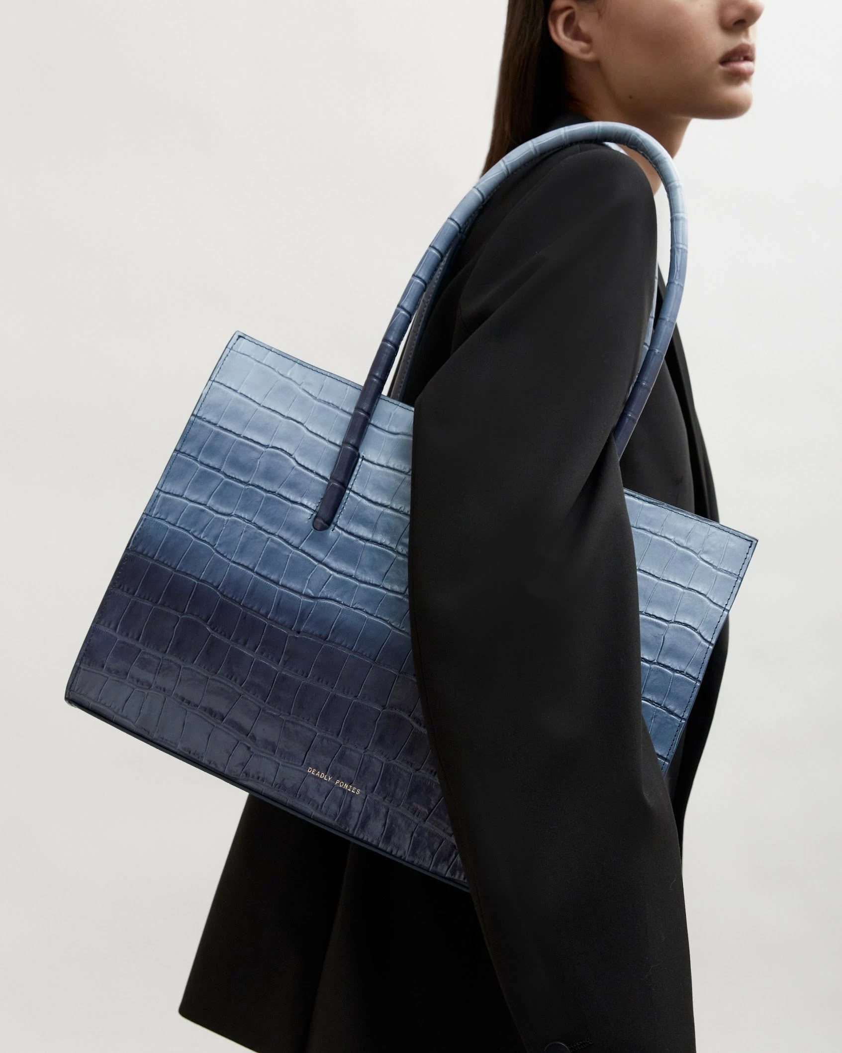 Deadly Ponies | Crush Tote Maxi Croc - Dusk - Image 2