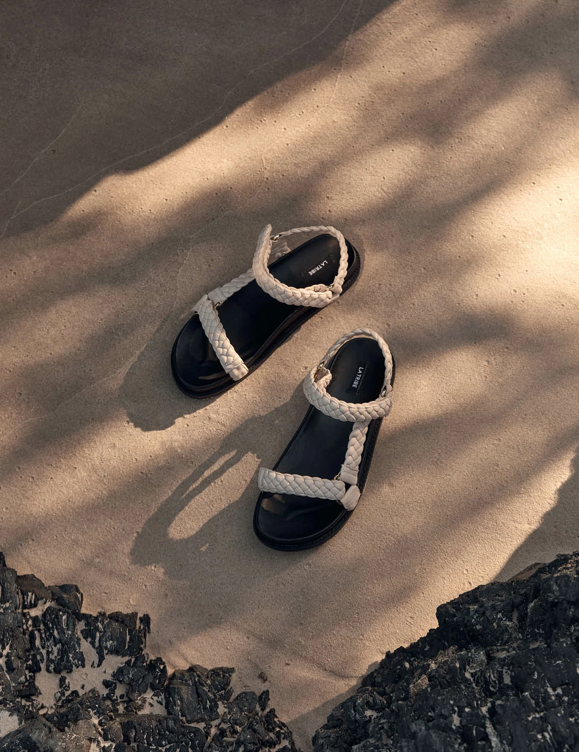 La Tribe | Elke Braided Sandal - Cream - Image 6