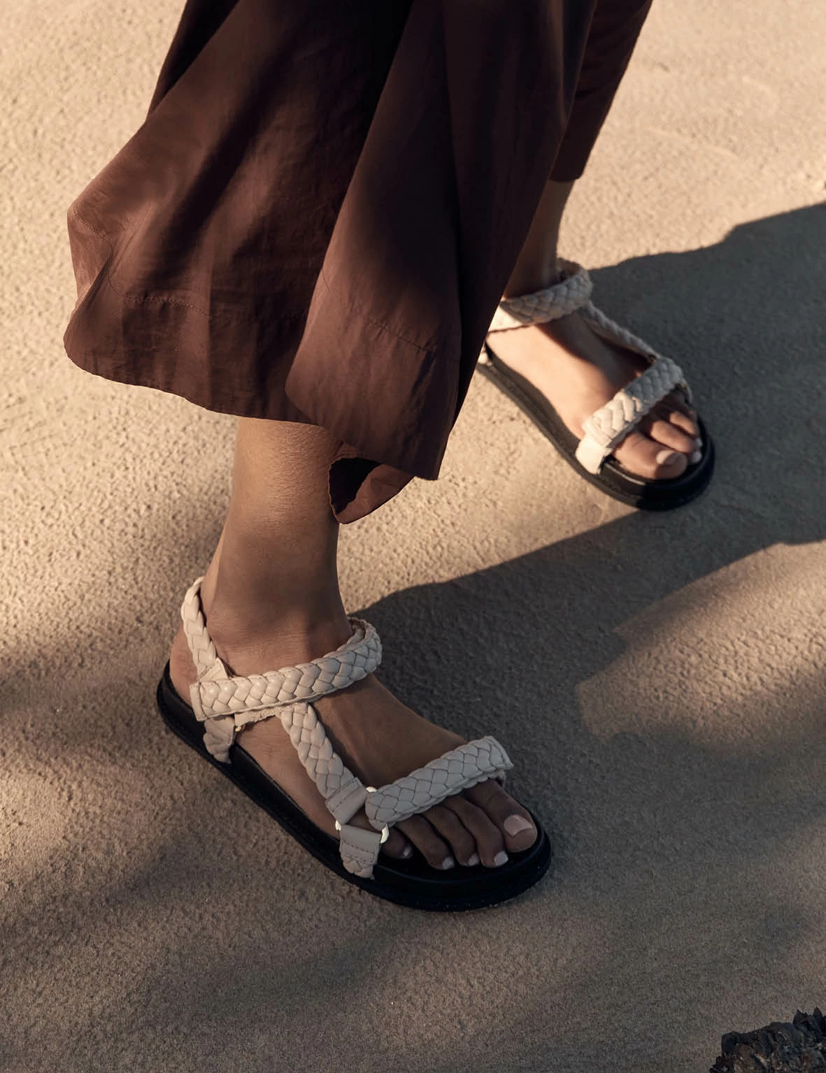 La Tribe | Elke Braided Sandal - Cream - Image 4