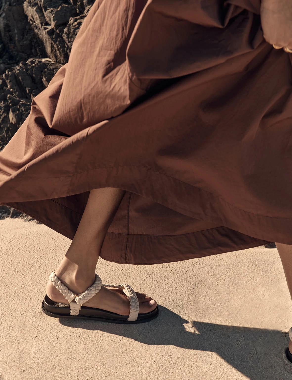 La Tribe | Elke Braided Sandal - Cream - Image 2