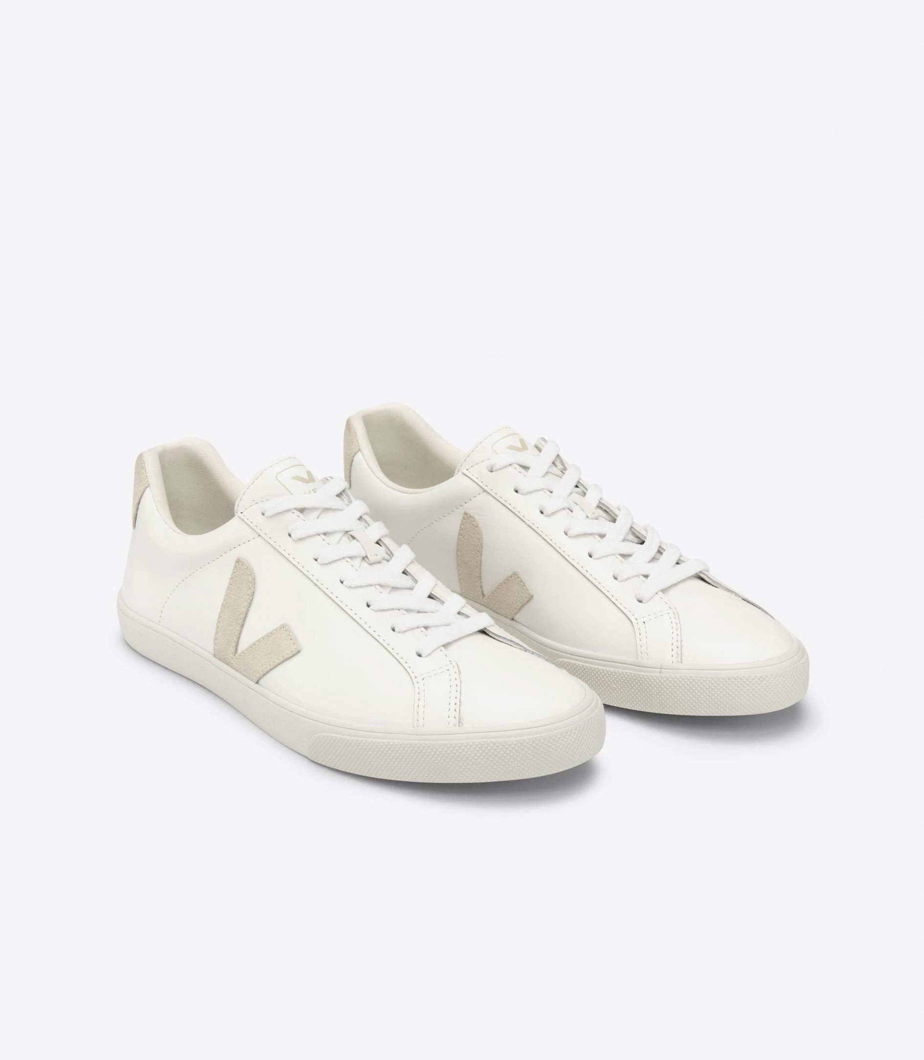 Veja | Esplar Logo Leather - Extra White / Sable - Image 2
