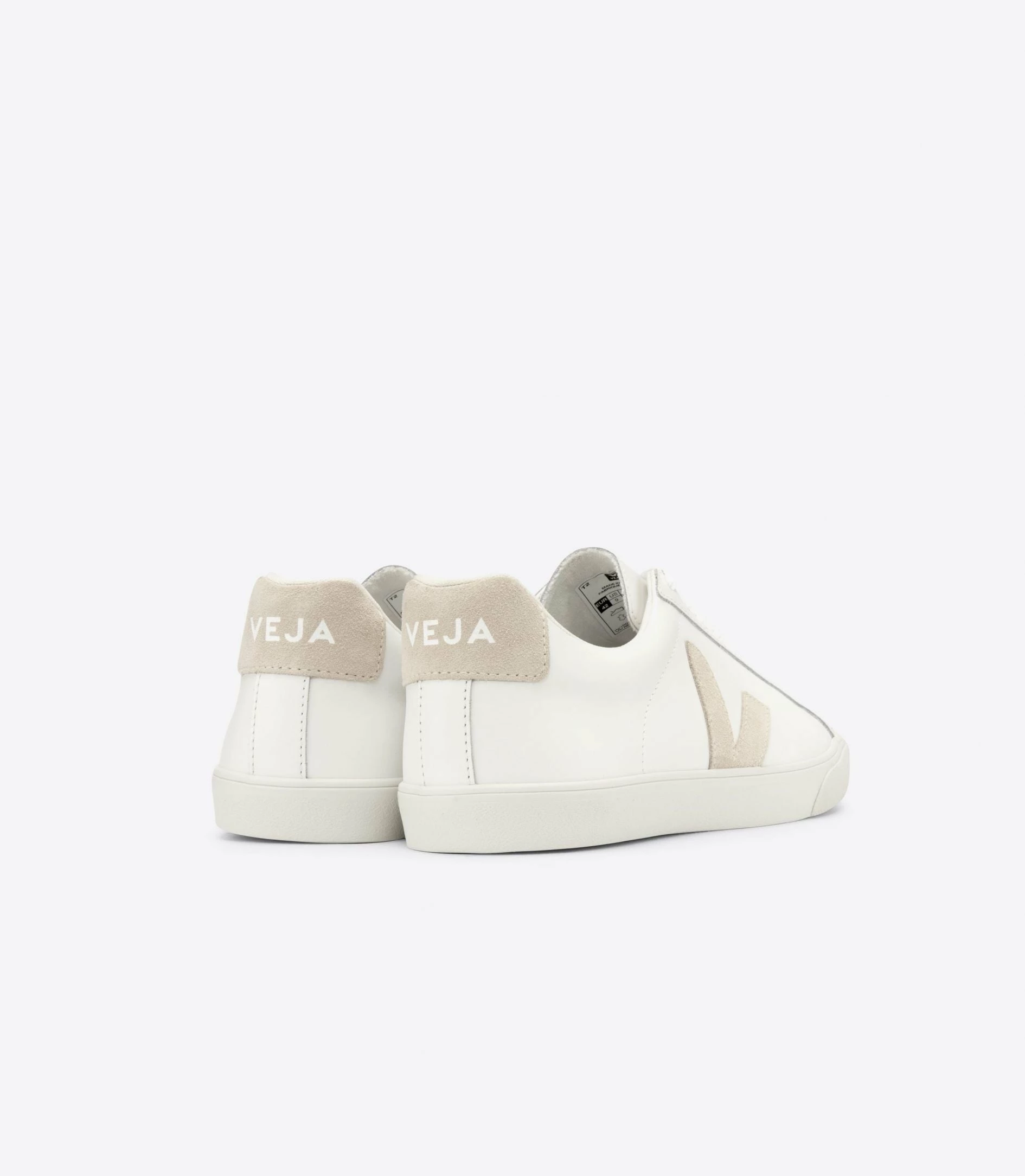 Veja | Esplar Logo Leather - Extra White / Sable - Image 3