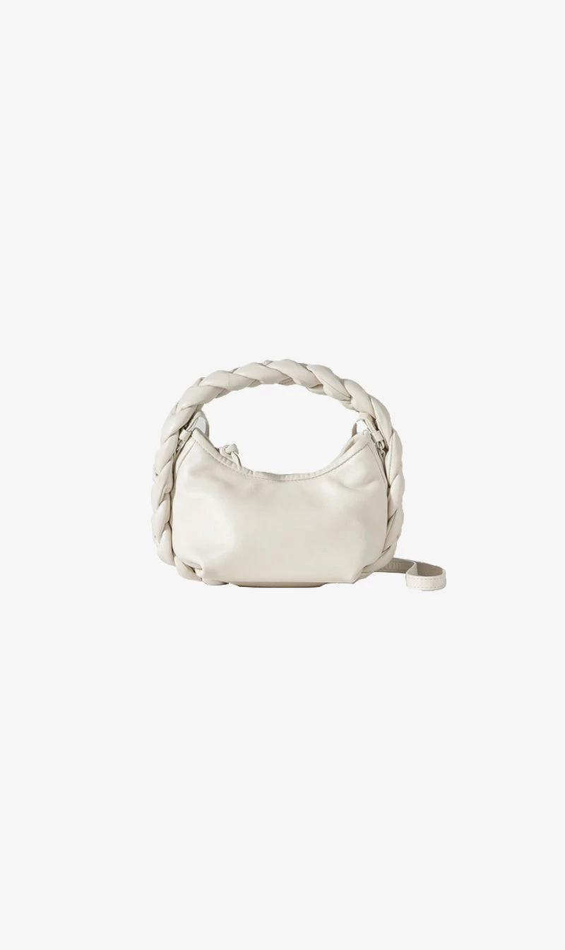 Hereu | Espiga Mini Plaited Crossbody Bag - Cream