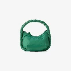 Hereu | Espiga Mini Nylon Plaited Crossbody Bag - Mint