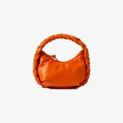 Hereu | Espiga Mini Plaited Crossbody Bag - Orange