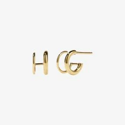 Meadowlark | Hera Double Hoops - 9ct Yellow Gold