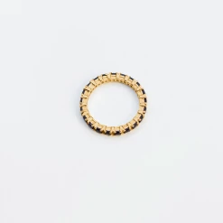 Jasmin Sparrow | Wave Ring - Gold Black Onyx