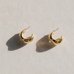 Jasmin Sparrow | Seme Large Hoops - Gold