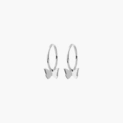 Karen Walker Jewellery | Butterfly Sleepers - Silver