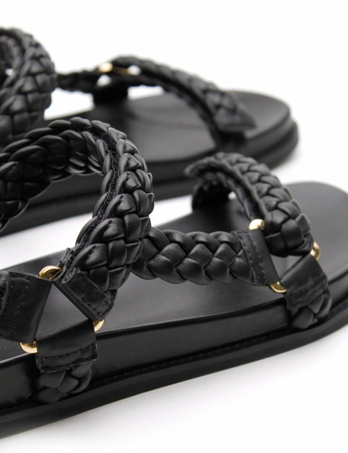 La Tribe | Elke Braided Sandal - Black - Image 2