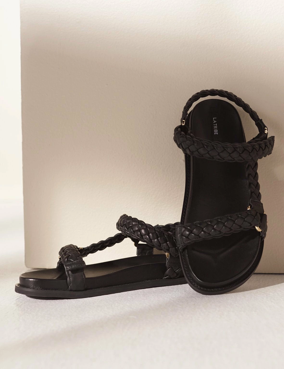 La Tribe | Elke Braided Sandal - Black - Image 4