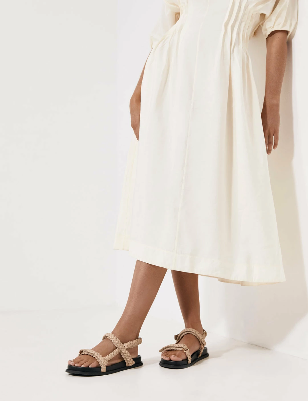 La Tribe | Thin Elke Braided Sandal - Sand - Image 3