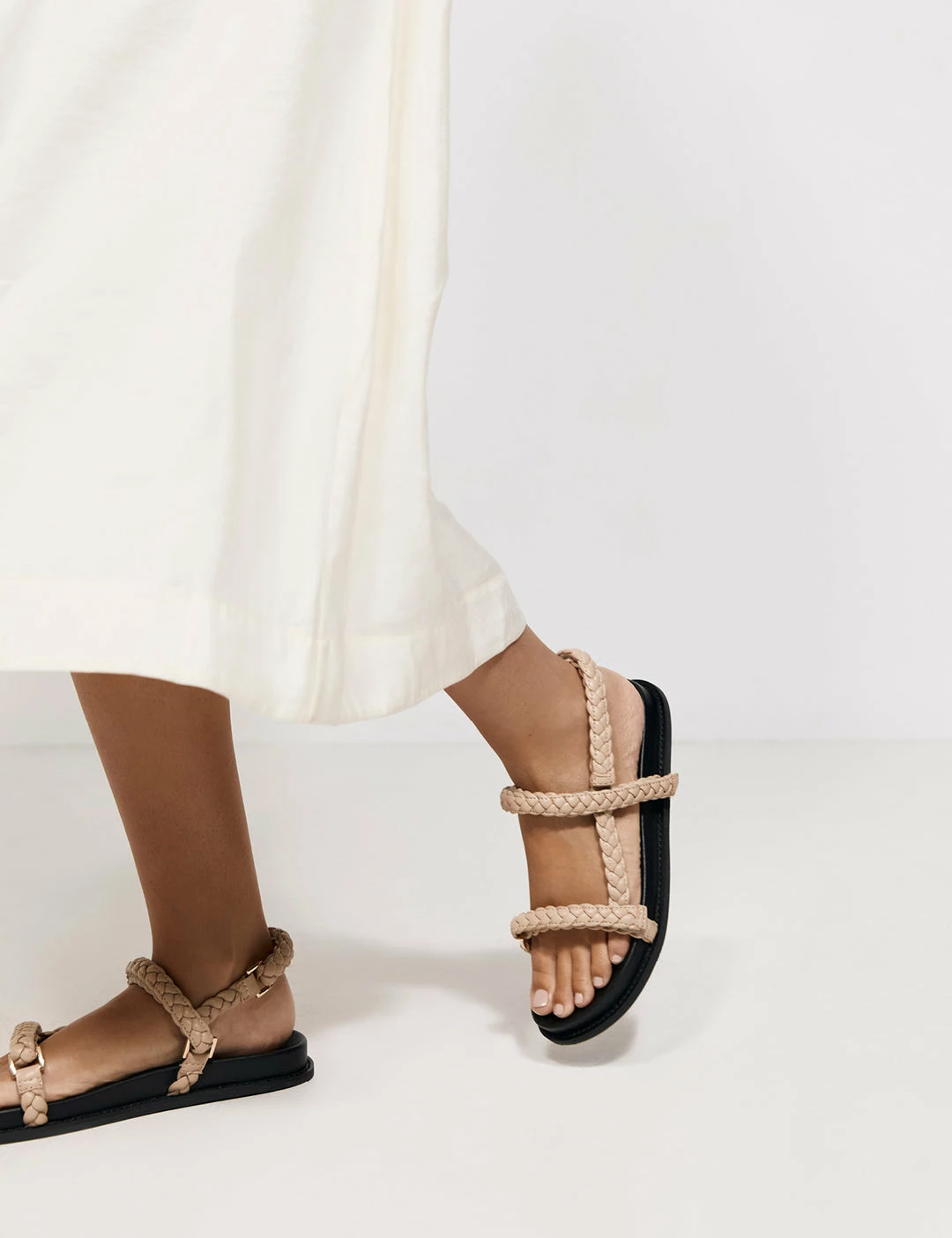 La Tribe | Thin Elke Braided Sandal - Sand - Image 4