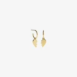 Meadowlark | Broken Heart Signature Hoops - Gold Plated