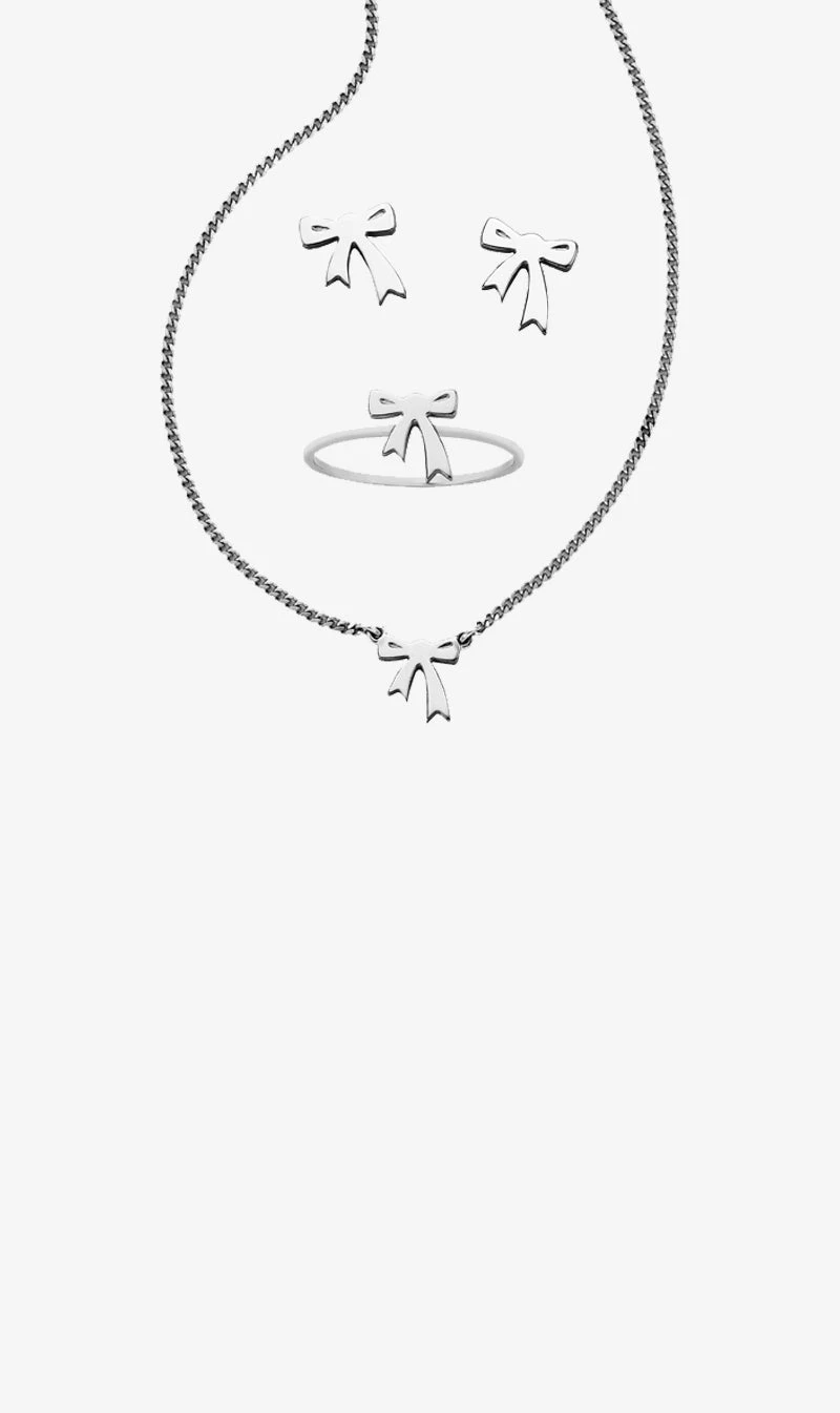 Karen Walker Jewellery | Mini Bow Gift Set - Silver