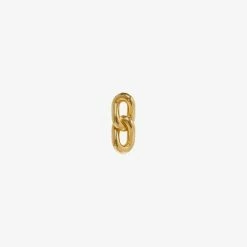 Anine Bing | Mini Double Link Stud - Gold