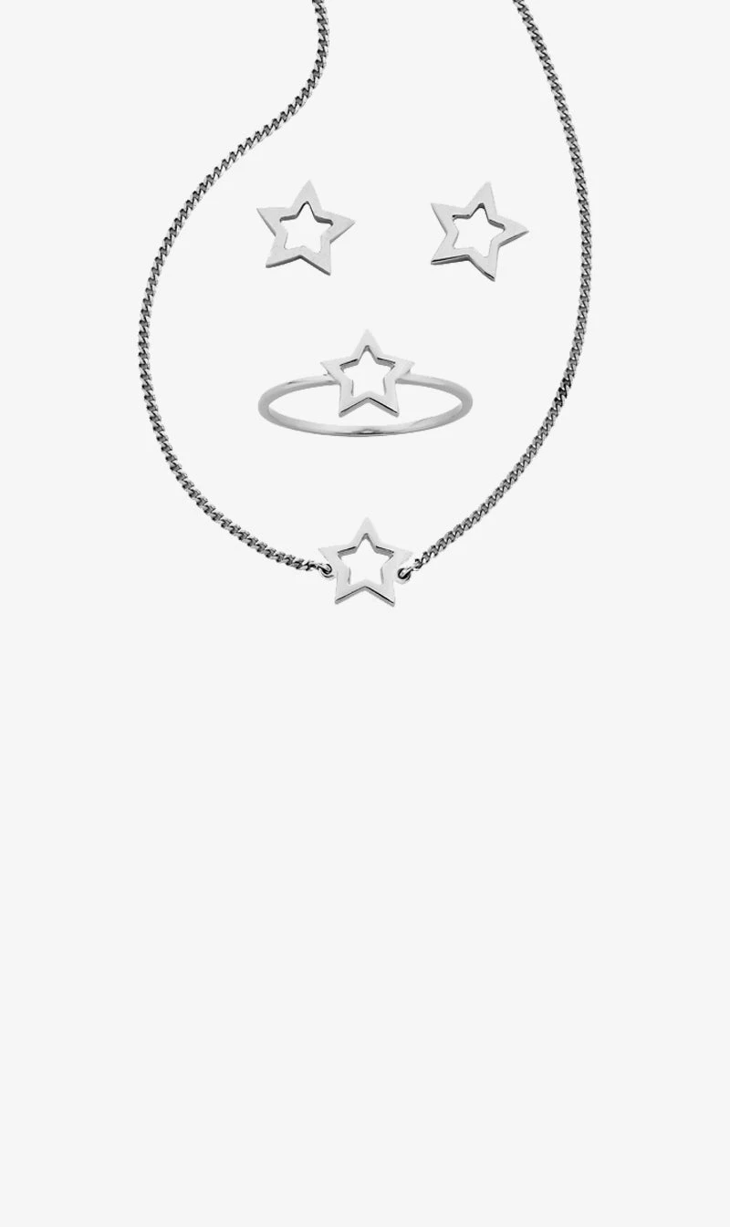 Karen Walker Jewellery | Mini Star Gift Set - Silver