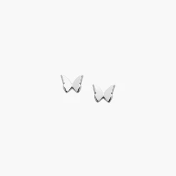 Worth & Douglas Karen Walker Jewellery | Mini Butterfly Studs - Silver