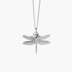 Karen Walker | Dragon Fly Necklace 45cm - Silver