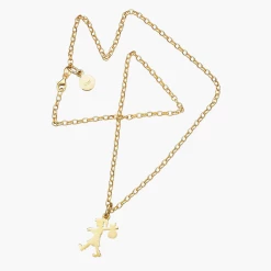 Karen Walker Jewellery | Runaway Girl Pendant 45cm - 9ct Gold