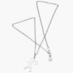 Karen Walker Jewellery | Runaway Girl Large Pendant 50cm - Silver