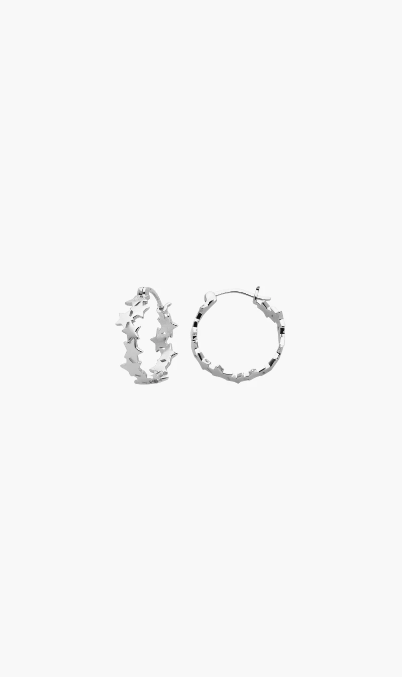 Karen Walker Jewellery | Supernova Hoops - Silver