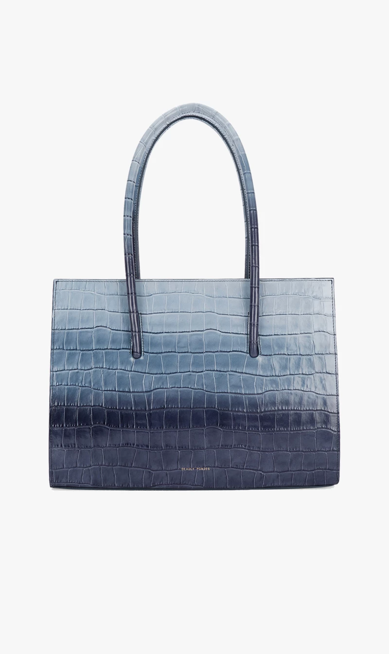 Deadly Ponies | Crush Tote Maxi Croc - Dusk