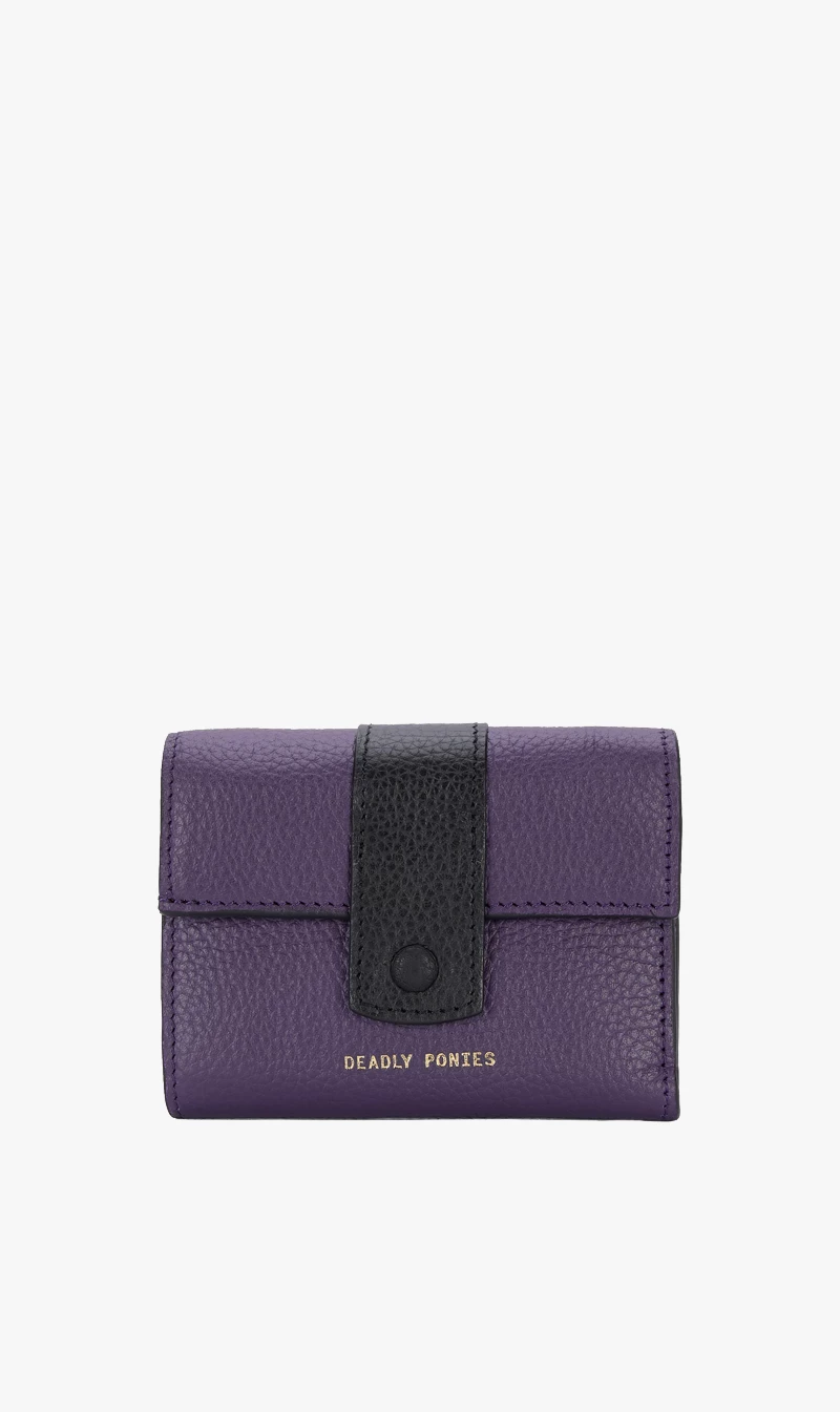 Deadly Ponies | Snap Wallet - Jam/Black