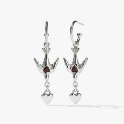 Meadowlark | Love Dove Signature Hoop Set - Silver