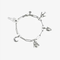 Meadowlark | Charm Bracelet 17cm - Silver