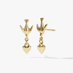Meadowlark | Love Dove Stud - Gold Plated
