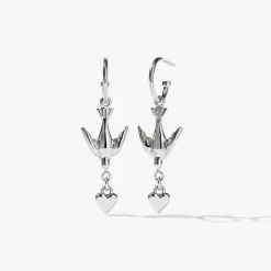 Meadowlark | Love Dove Signature Hoop - Silver