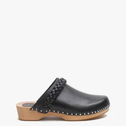 La Tribe | Anika Wooden Clog - Black